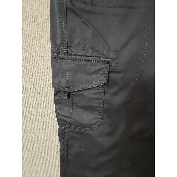 SONOMA Utility Cargo Capri Pants Women 8 Black Ultracomfort Waist Zip Pocket NEW - Picture 5 of 11